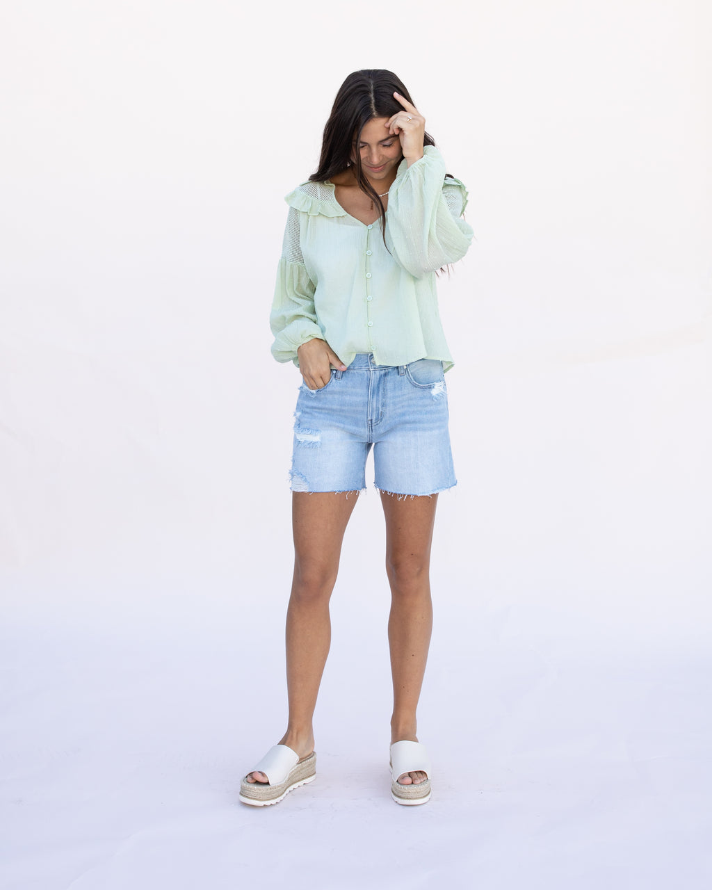 Demmi Denim Cut Off Shorts